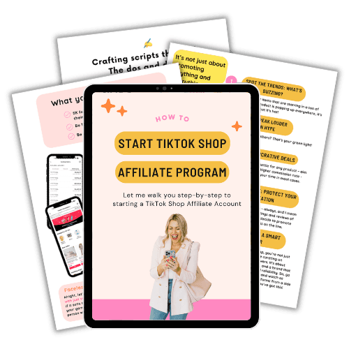 TikTok Shop Affiliate Starter Guide mockup
